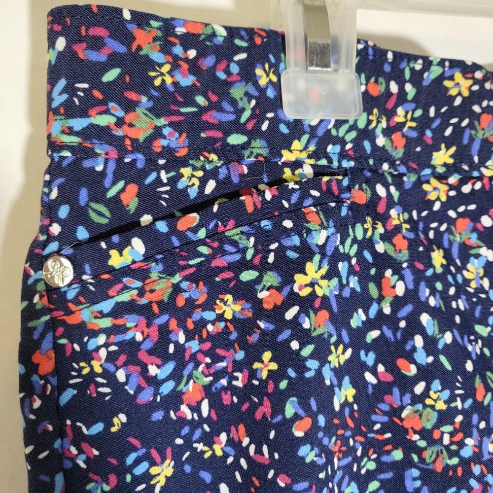 Rafaella Comfort Stretch Pull On Bermuda Shorts Size 16 Mediterranean Blue - Picture 3 of 6